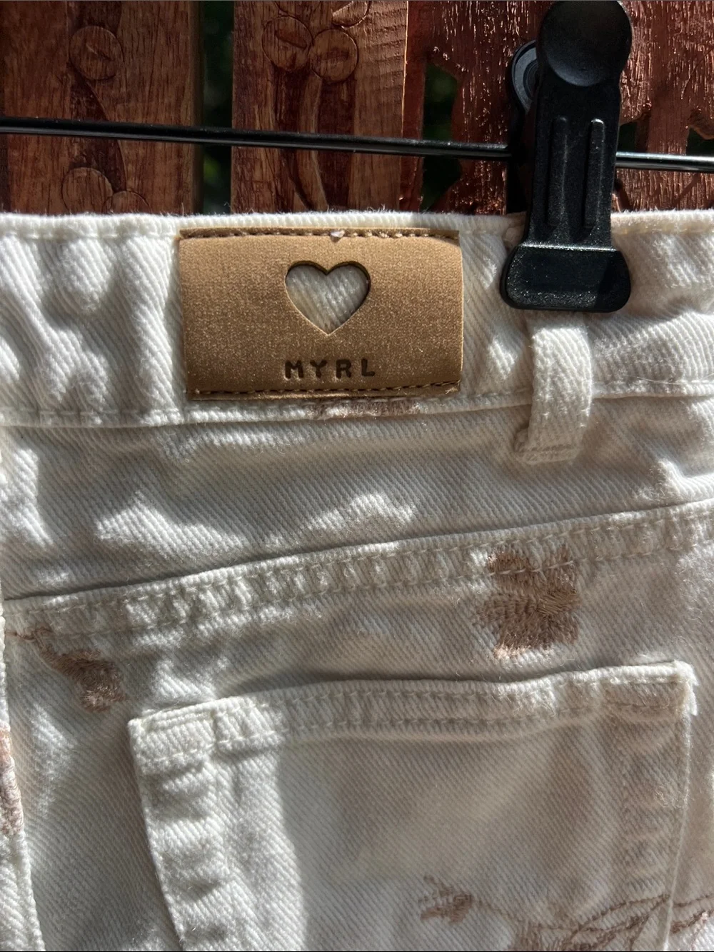 Mayoral Cream Mini Skirt with Light Brown Floral Print